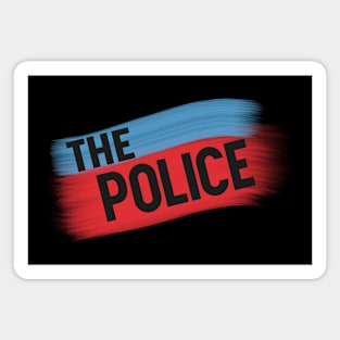 Red and blue the police Magnet